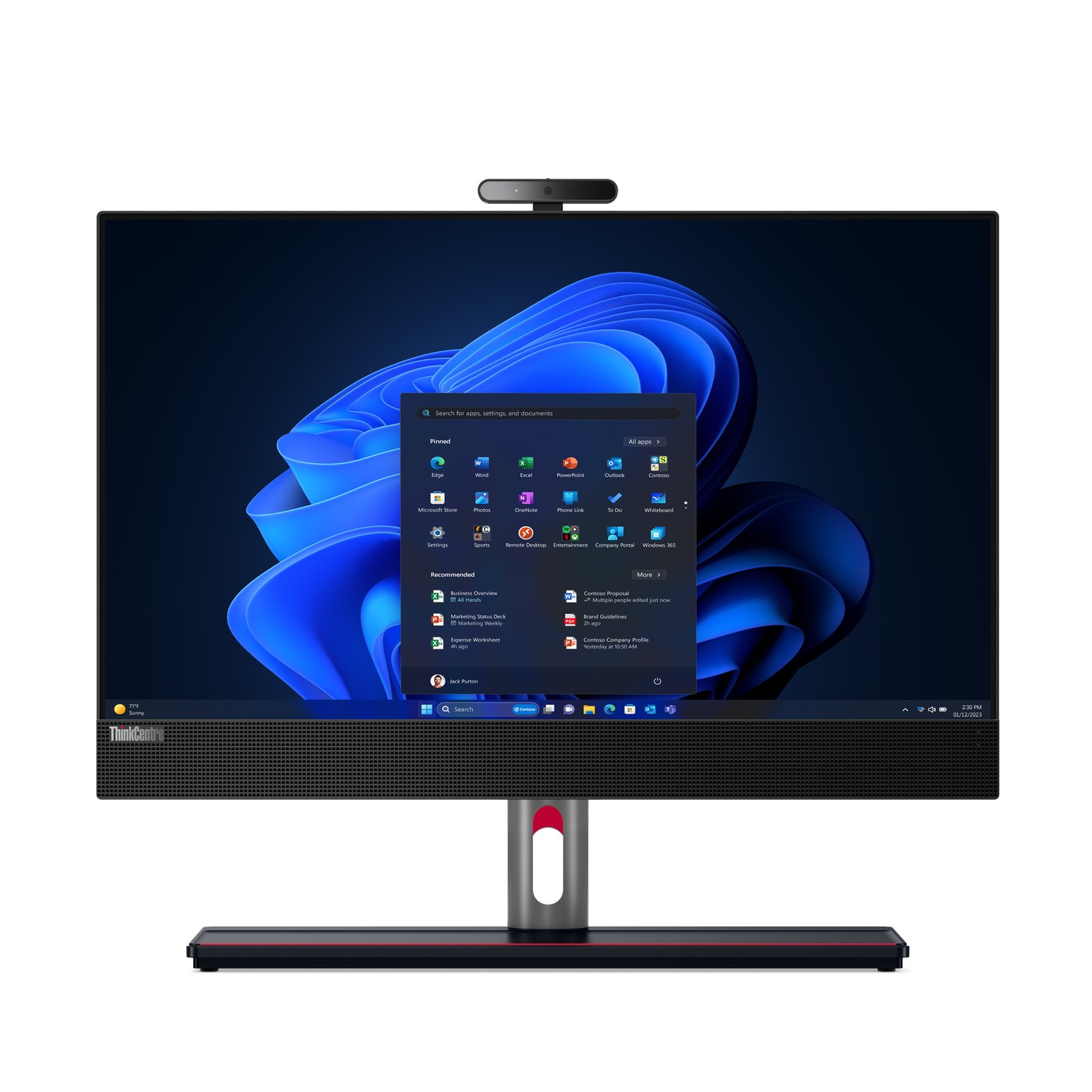 Lenovo ThinkCentre M90a Gen 5 Intel® Core™ i7 i7-14700 60.5 cm (23.8") 1920 x 1080 pixels 12SH0029US