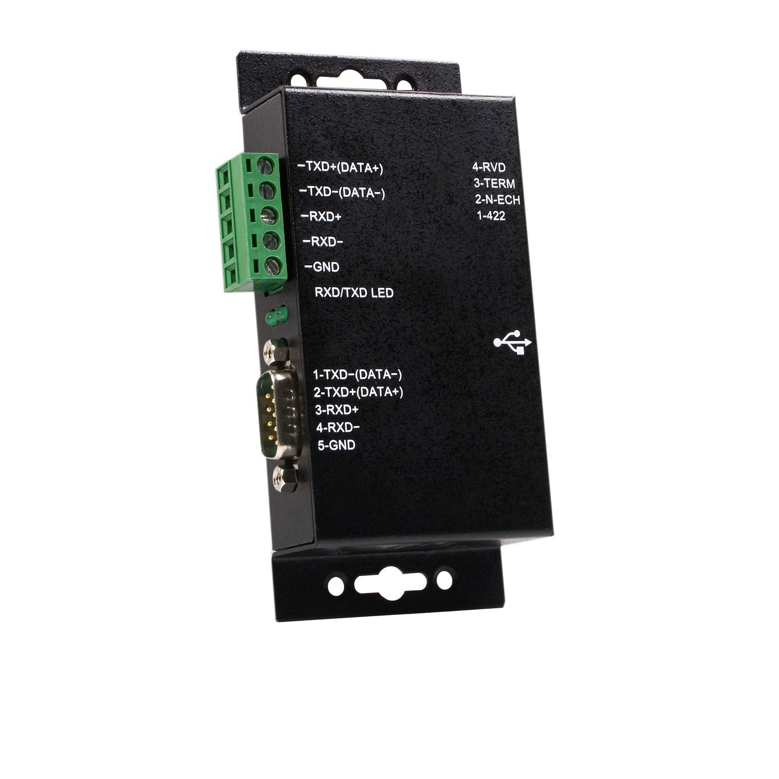 StarTech.com 1 Port Metal Industrial USB to RS422/RS485 Serial Adapter w/ Isolation - TAA STA-ICUSB422IS
