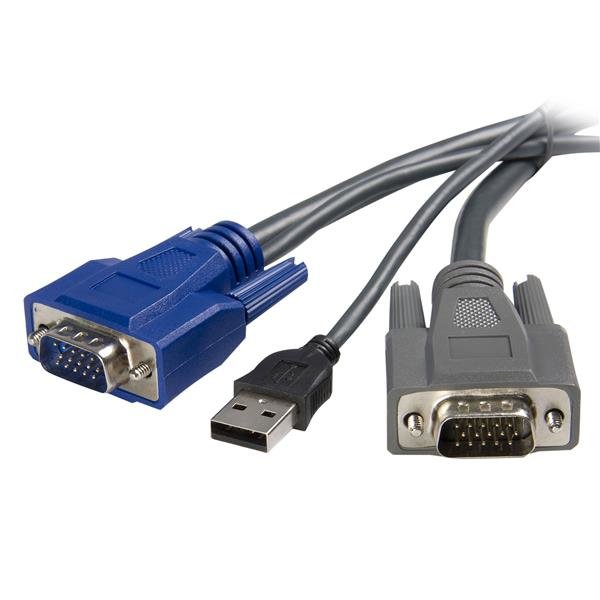 StarTech.com 6 ft Ultra-Thin USB VGA 2-in-1 KVM Cable STA-SVUSBVGA6