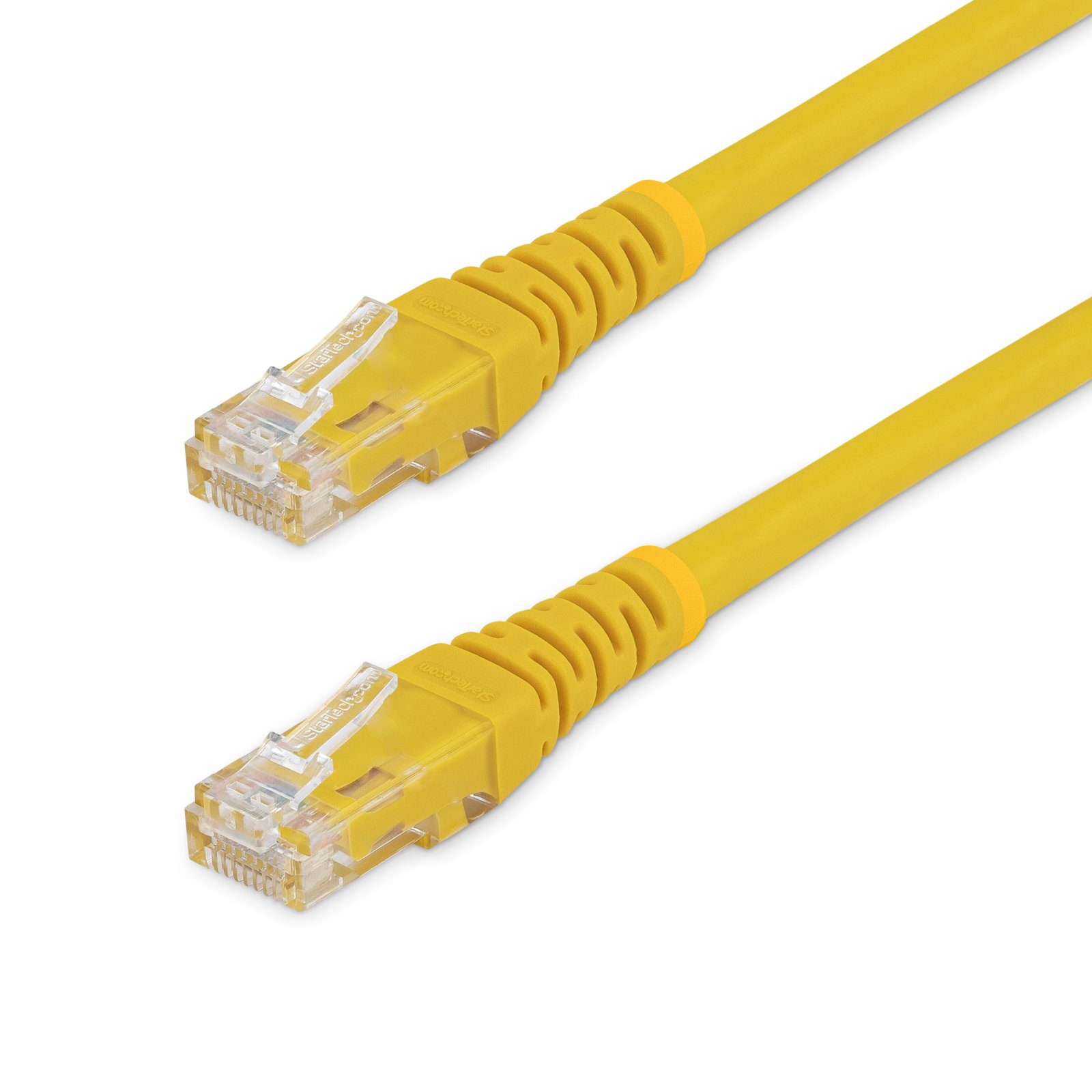 StarTech.com 1ft CAT6 Ethernet Cable - Yellow CAT 6 Gigabit Wire -250MHz 100W PoE RJ45 UTP Molded STA-C6PATCH1YL
