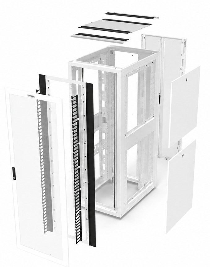 Vertiv Rack Extreme 42U Freestanding White GL45UEX-60140W-MM-PL