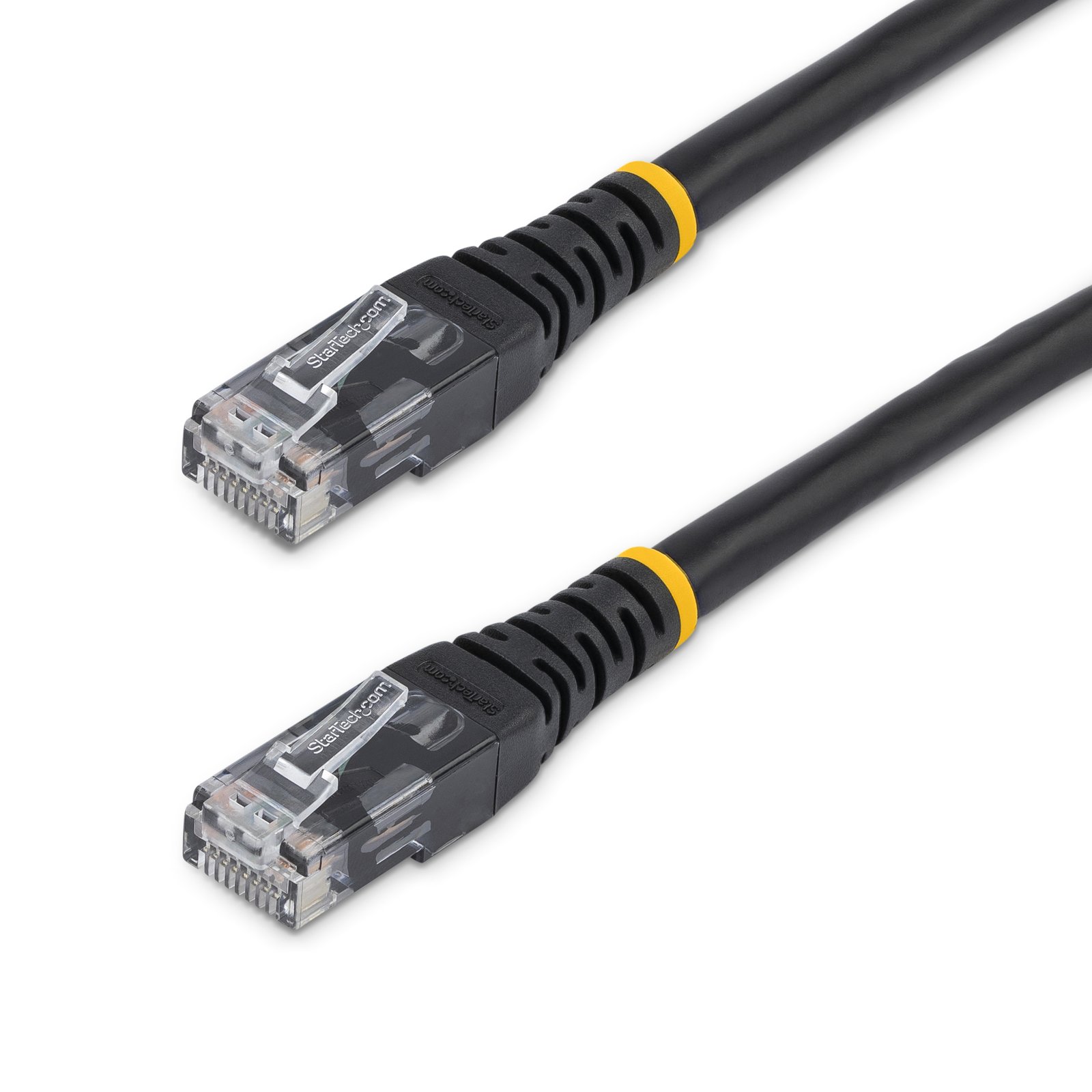 StarTech.com 10ft CAT6 Ethernet Cable - Black CAT 6 Gigabit Wire -250MHz 100W PoE RJ45 UTP Molded STA-C6PATCH10BK