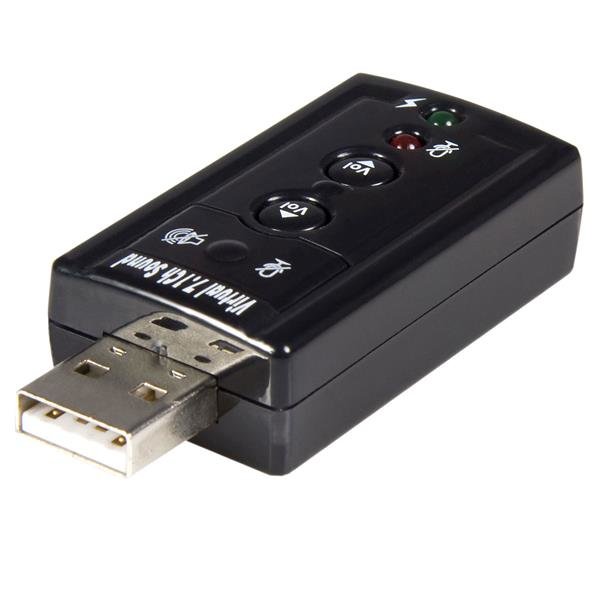 StarTech.com Virtual 7.1 USB Stereo Audio Adapter External Sound Card STA-ICUSBAUDIO7