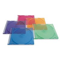 VERBATIM AMERICAS LLC 94178 Slimline case 1 discs Blue, Green, Orange, Pink, Purple VBM-94178
