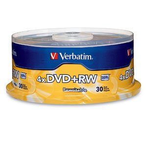VERBATIM AMERICAS LLC DVD+RW 4.7GB 4X Branded 30pk Spindle 30 pc(s) VBM-94834