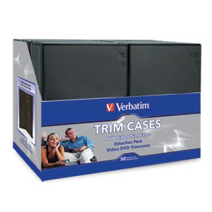 VERBATIM AMERICAS LLC DVD Video Trimcases - Black 50pk VBM-95094