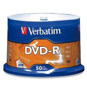VERBATIM AMERICAS LLC 16x DVD-R Media 4.7 GB 50 pc(s) VBM-95101