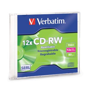 VERBATIM AMERICAS LLC 12 x CD-RW 700 MB 12x 1 pc(s) VBM-95161