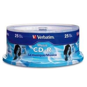 VERBATIM AMERICAS LLC 40x Music CD-R Media - 700MB 25 pc(s) VBM-96155