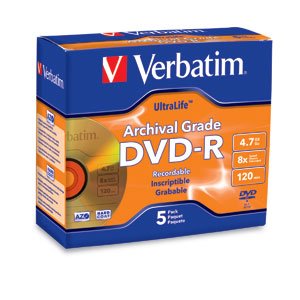 VERBATIM AMERICAS LLC DVD-R 4.7GB 8X 5 pc(s) VBM-96320