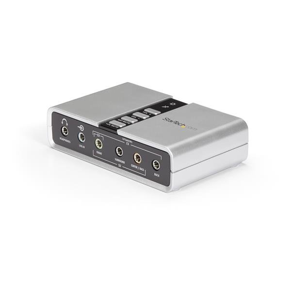 StarTech.com 7.1 USB Audio Adapter External Sound Card with SPDIF Digital STA-ICUSBAUDIO7D