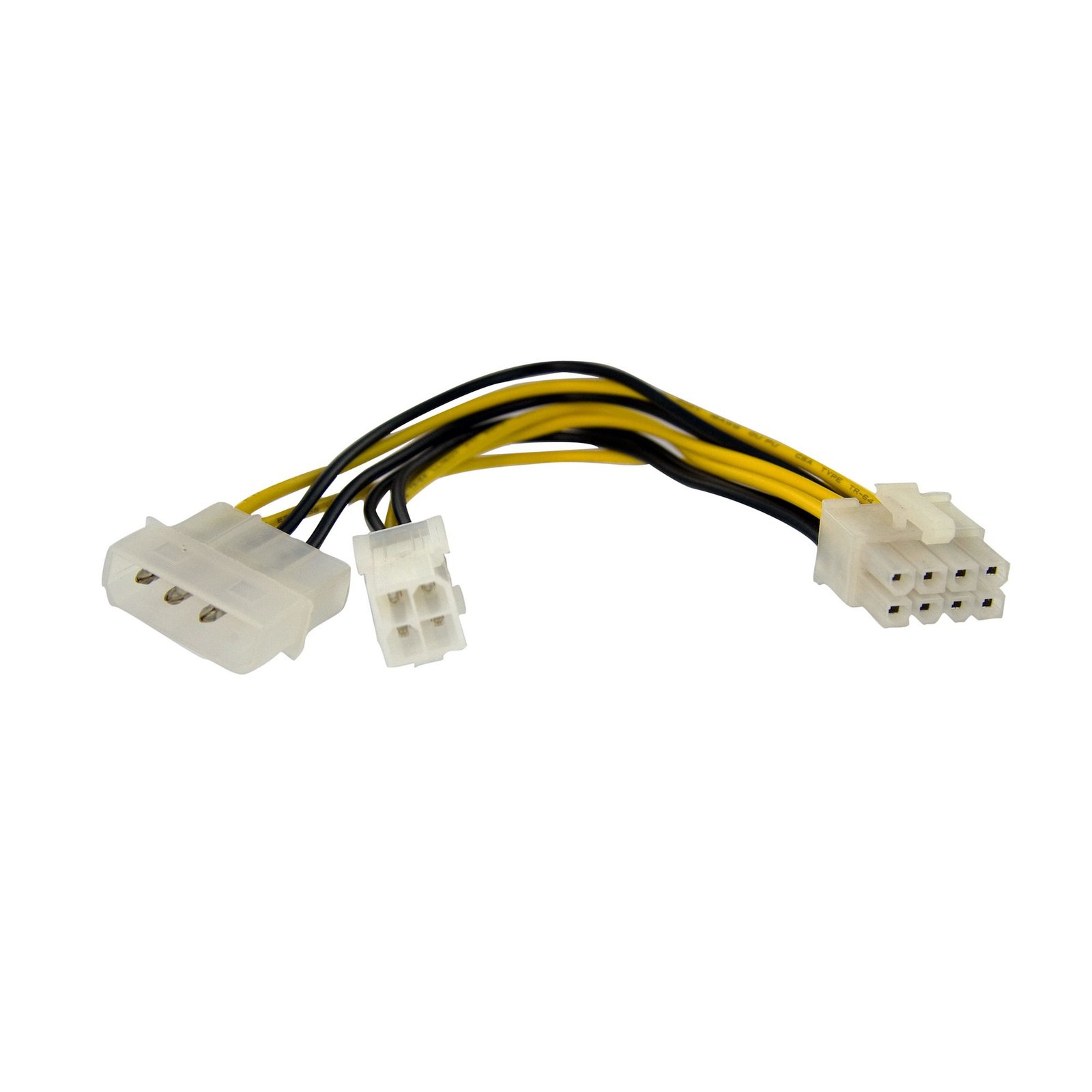 StarTech.com 6in 4 Pin to 8 EPS Power Adapter with LP4 - F/M STA-EPS48ADAP