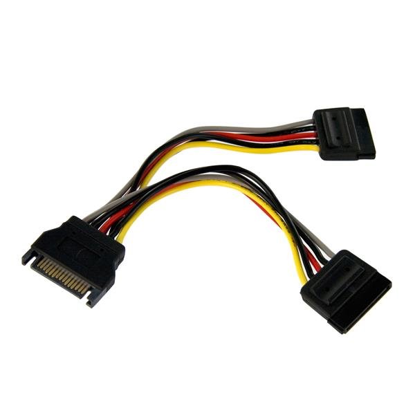 StarTech.com 6in SATA Power Y Splitter Cable Adapter - M/F STA-PYO2SATA