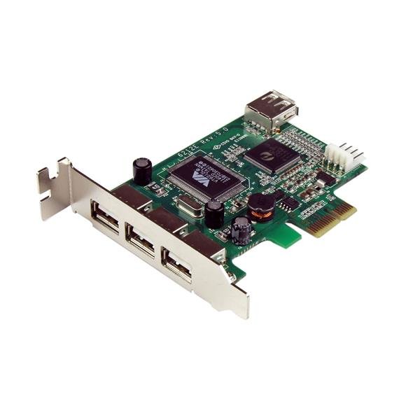 StarTech.com 4 Port PCI Express Low Profile High Speed USB Card STA-PEXUSB4DP