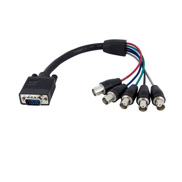StarTech.com 1 ft Coax HD15 VGA to 5 BNC RGBHV Monitor Cable - M/F STA-VGABNCMF1