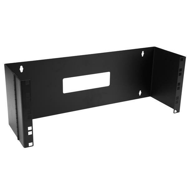 StarTech.com 4U Hinged Wall Mount Patch Panel Bracket - 6 inch Deep - 19" Swing Rack for Shallow STA-WALLMOUNTH4