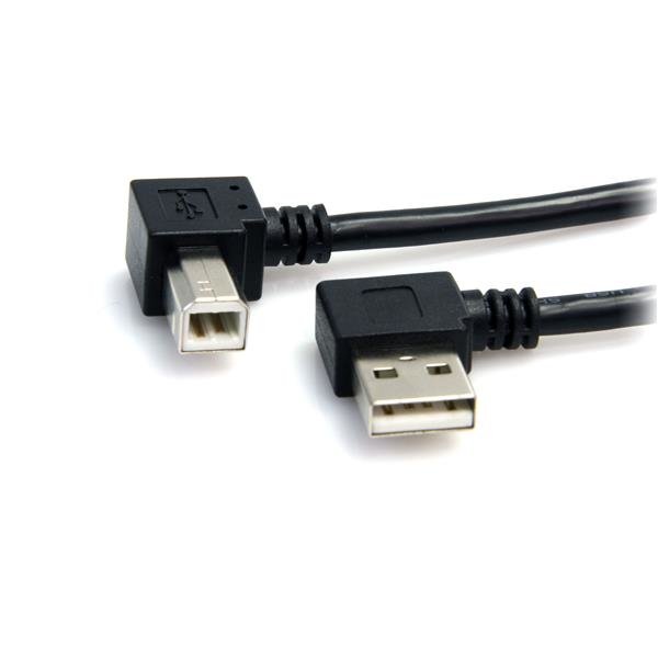 StarTech.com 3 ft A Right Angle to B USB Cable - M/M STA-USB2HAB2RA3