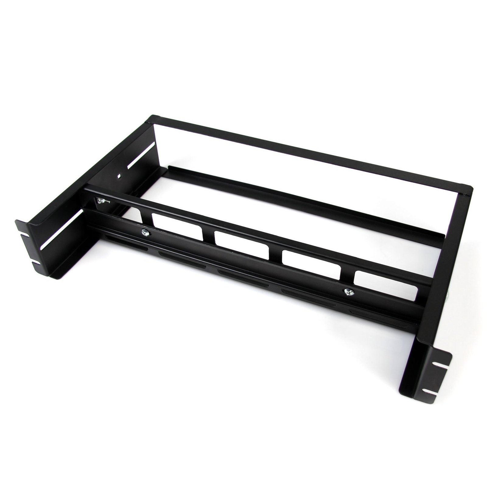 StarTech.com 2U DIN Rail Kit for Standard 19" Rack - Adjustable Depth Rackmount with Top Hat, Mini, STA-ADJDINKIT