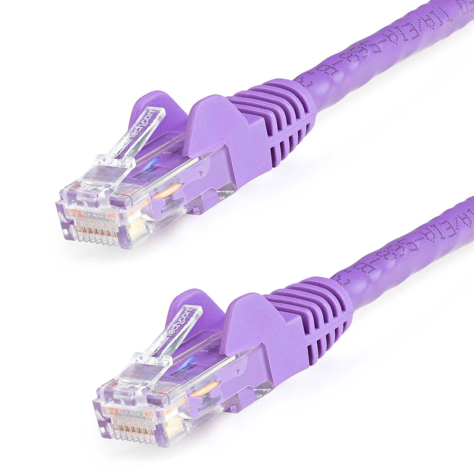 StarTech.com 25ft CAT6 Cable - Purple Ethernet - Gigabit Wire - 250MHz 100W PoE RJ45 UTP CAT 6 STA-N6PATCH25PL