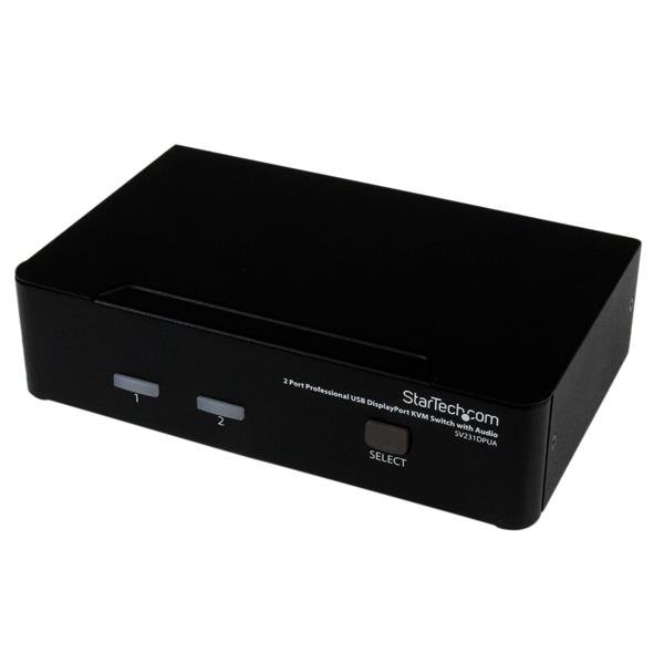 StarTech.com 2 Port Professional USB DisplayPort KVM Switch with Audio - TAA STA-SV231DPUA
