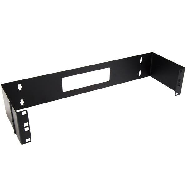 StarTech.com 2U Hinged Wall Mount Patch Panel Bracket - 6 inch Deep - 19" Swing Rack for Shallow STA-WALLMOUNTH2