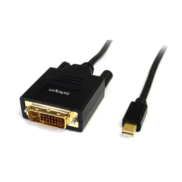 StarTech.com 6ft (1.8m) Mini DisplayPort to DVI Cable - DP Adapter - 1080p Video - Passive mDP STA-MDP2DVIMM6