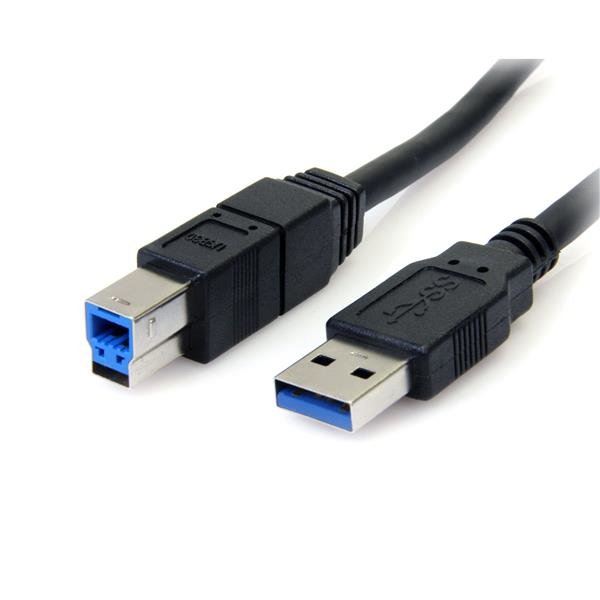 StarTech.com 10 ft Black SuperSpeed USB 3.0 (5Gbps) Cable A to B - M/M STA-USB3SAB10BK