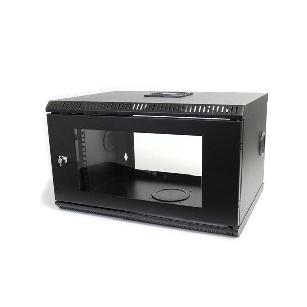 StarTech.com 2-Post 6U Wall Mount Network Cabinet with Acrylic Door, 19" Wall-Mounted Server Rack STA-RK619WALL
