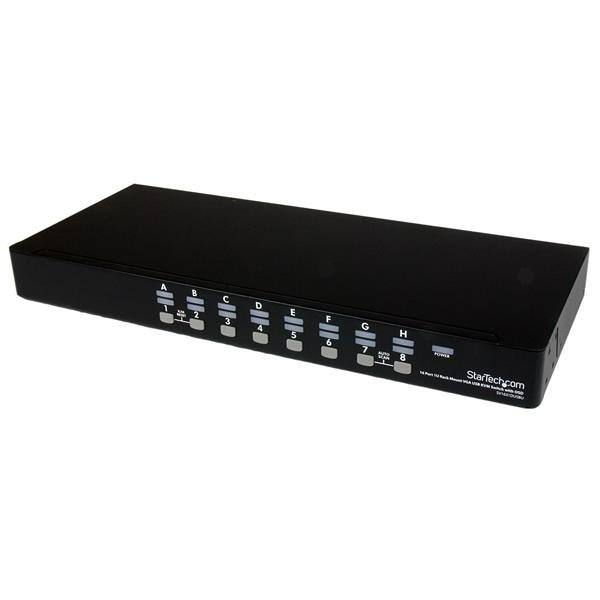 StarTech.com 16 Port 1U Rackmount USB KVM Switch Kit with OSD and Cables - TAA STA-SV1631DUSBUK