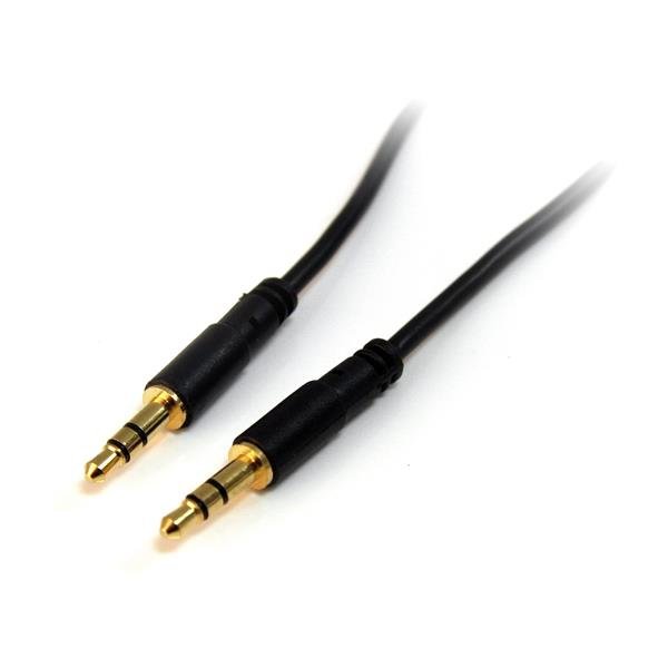 StarTech.com 3 ft Slim 3.5mm Stereo Audio Cable - M/M STA-MU3MMS
