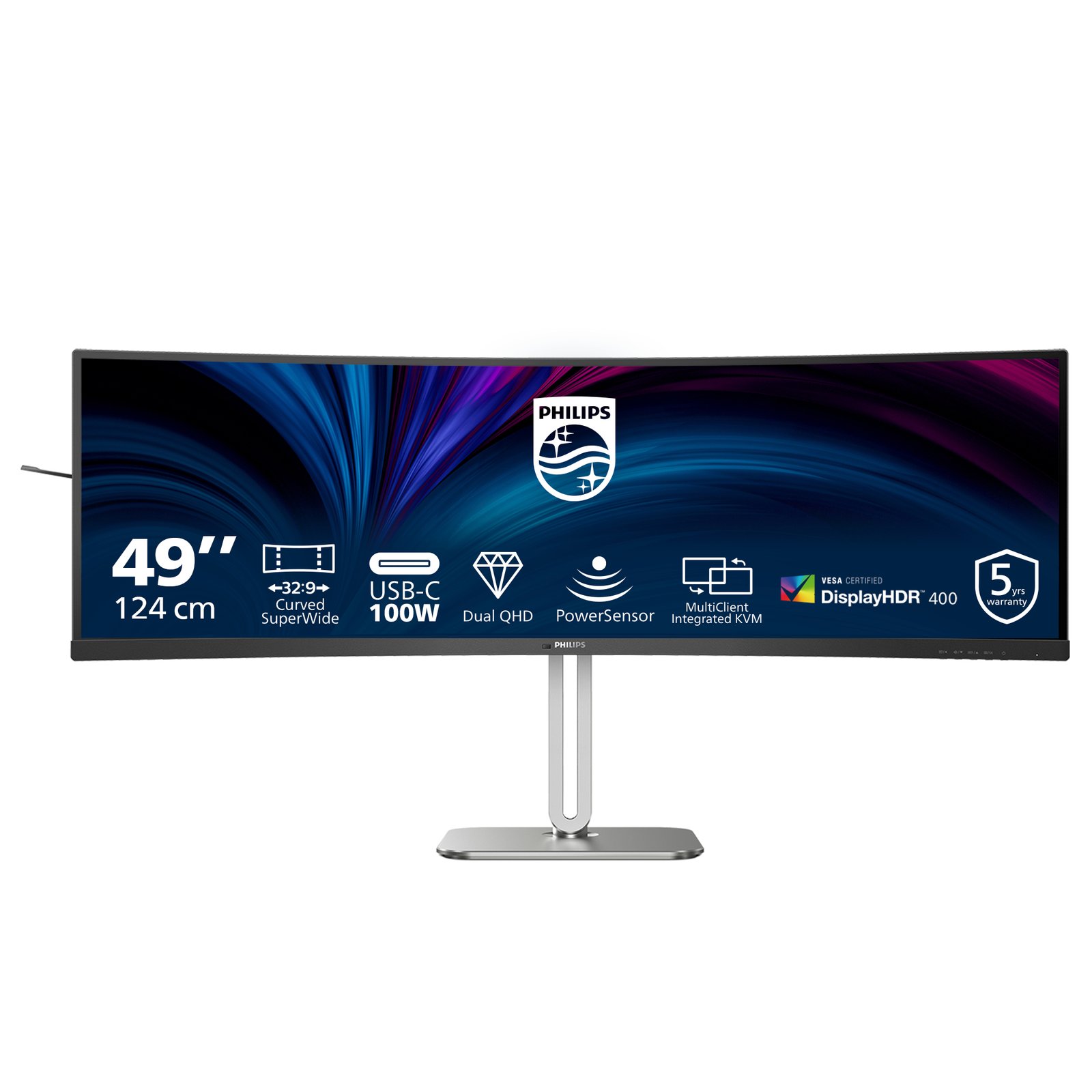 Philips 5000 series 49B2U5900C/27 computer monitor 124 cm (48.8") 5120 x 1440 pixels Dual QHD LCD