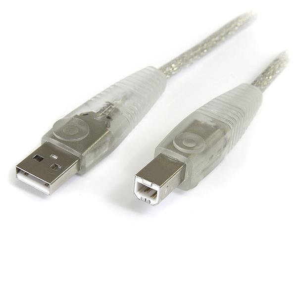 StarTech.com 6 ft Transparent USB 2.0 Cable - A to B STA-USB2HAB6T