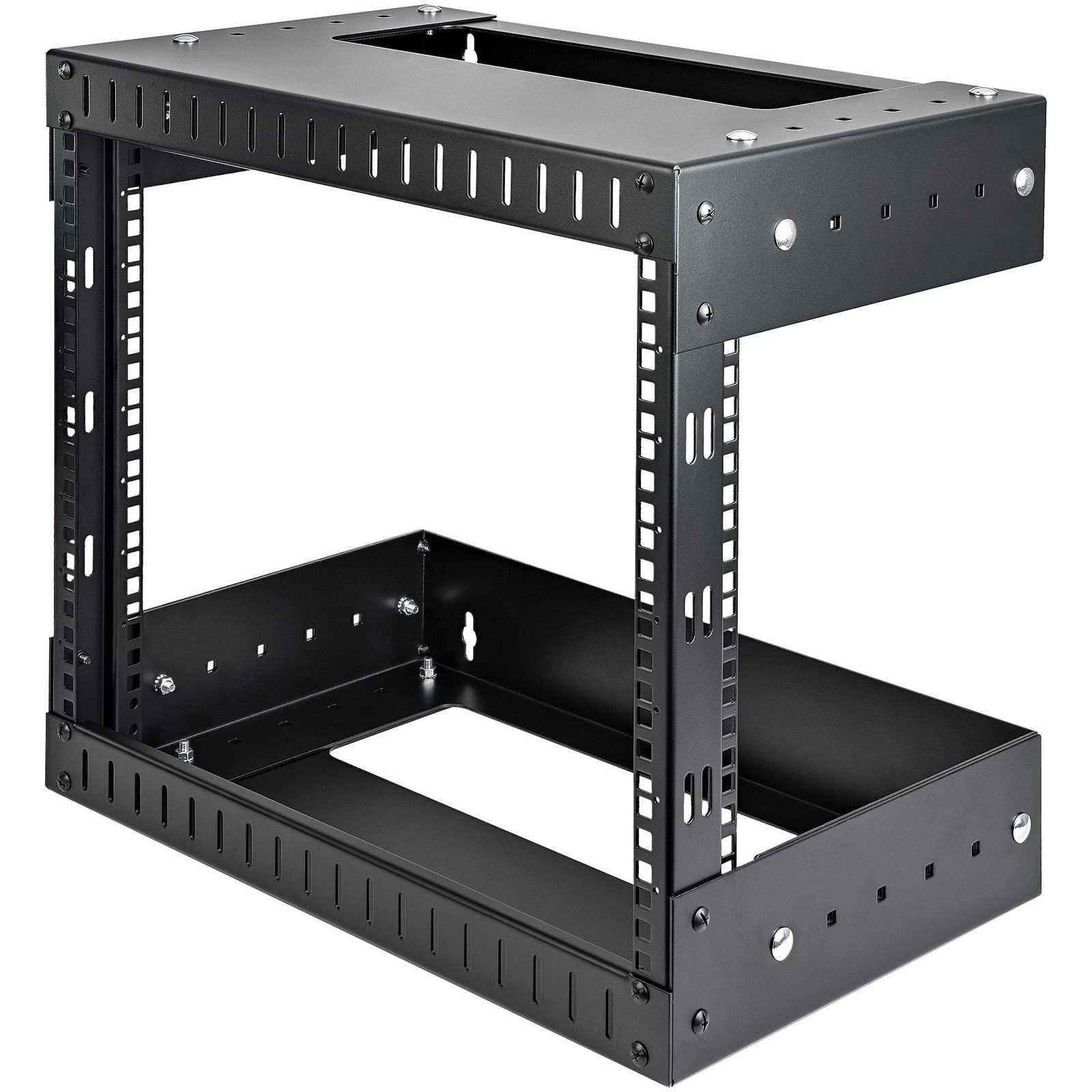 StarTech.com 2-Post 8U Heavy-Duty Wall Mount Network Rack, 19" Open Frame Server with Adjustable STA-RK812WALLOA