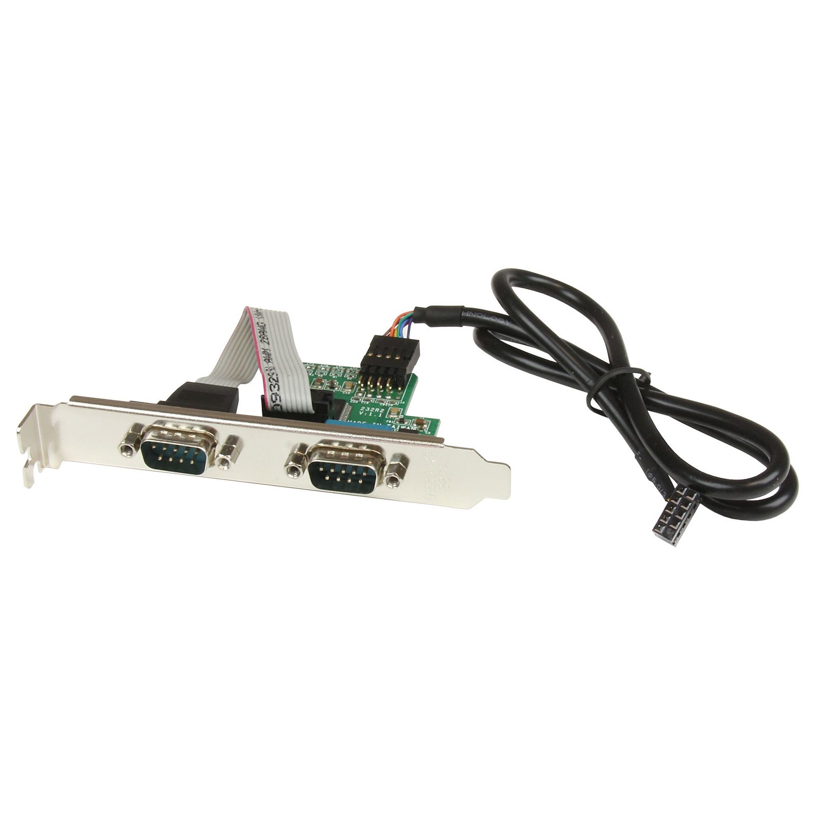 StarTech.com 24in Internal USB Motherboard Header to 2 Port Serial RS232 Adapter - TAA STA-ICUSB232INT2