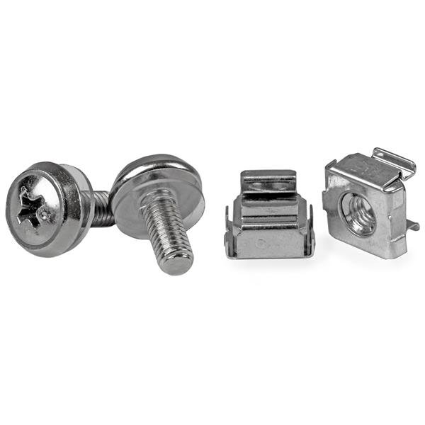 StarTech.com 50-Pack M5 12mm Screws, Square Hole Cage Nuts and Installation Tool, Hardware Mounting STA-CABSCREWM5