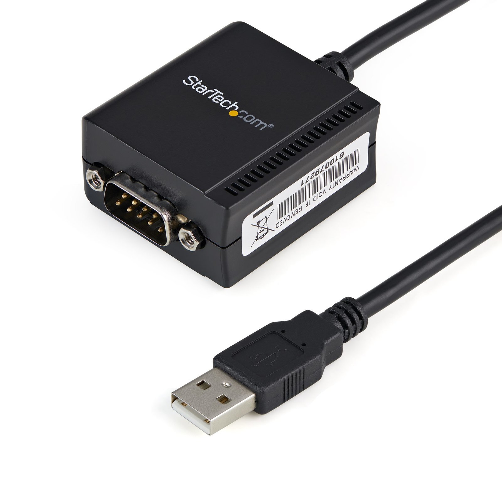 StarTech.com 6ft (1.8m) 1-Port FTDI USB to Serial RS232 Adapter Cable with COM Retention, - TAA STA-ICUSB2321F