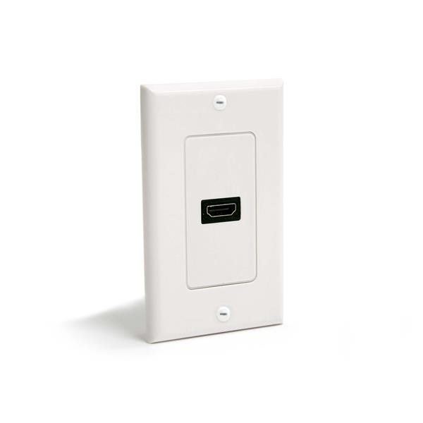 StarTech.com Single Outlet Female HDMI Wall Plate White STA-HDMIPLATE
