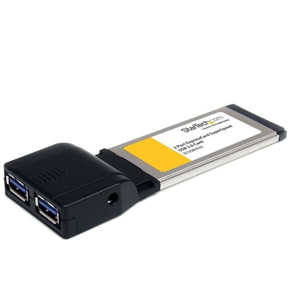 StarTech.com 2 Port ExpressCard SuperSpeed USB 3.0 Card Adapter with UASP Support STA-ECUSB3S22