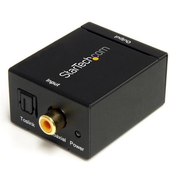 StarTech.com SPDIF Digital Coaxial or Toslink Optical to Stereo RCA Audio Converter STA-SPDIF2AA