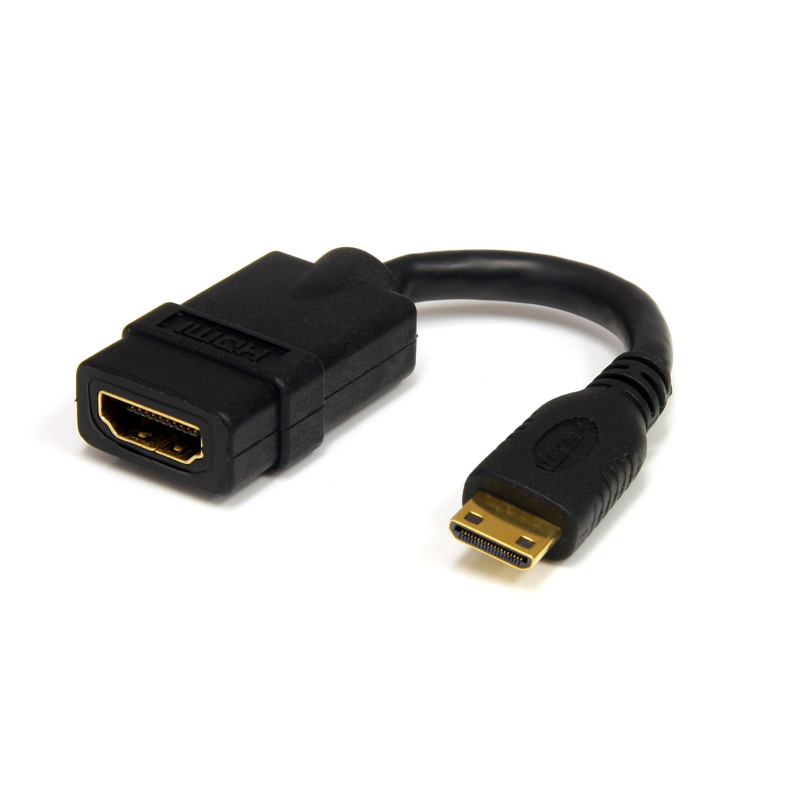 StarTech.com 5in (13cm) Mini HDMI to Adapter - 4K High Speed - 30Hz Ultra HD - 1.4 - Gold Plated STA-HDACFM5IN
