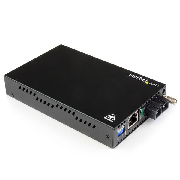 StarTech.com Gigabit Ethernet Single Mode Fiber Media Converter SC 40 km - 1000 Mbps STA-ET91000SM402