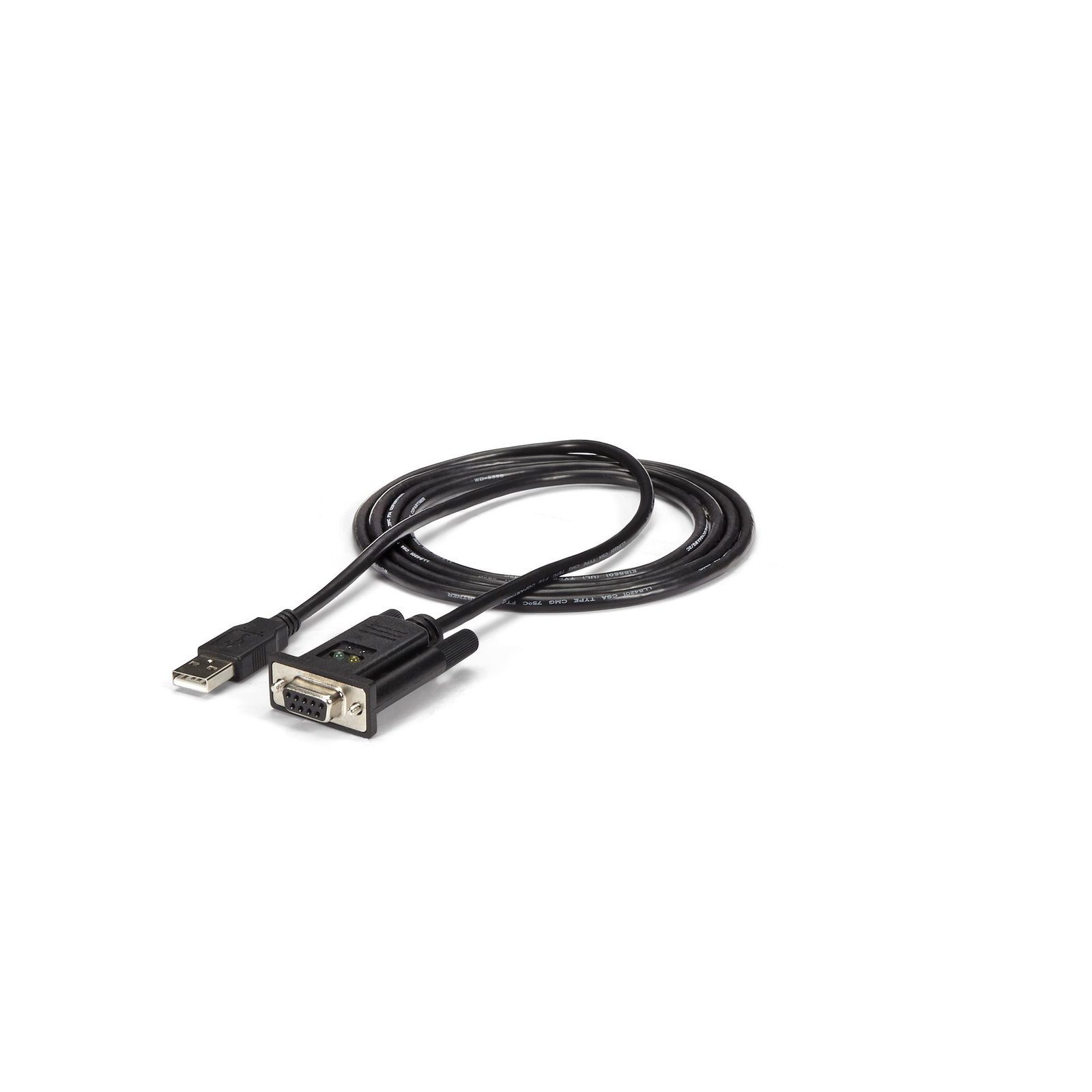 StarTech.com 6ft (1.8m) 1-Port USB to Serial RS232 Adapter, FTDI DB9 DCE Cable, Null Modem, 2.0 - STA-ICUSB232FTN