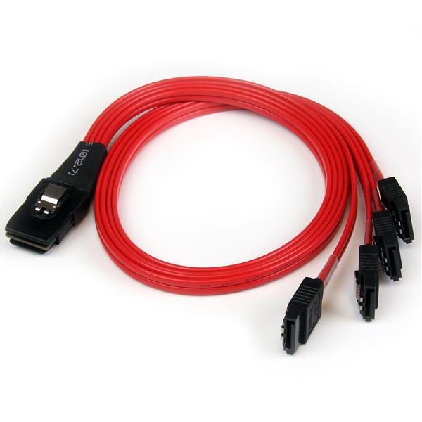 StarTech.com 50cm SFF-8087 to 4x SATA - Internal Mini SAS Reverse Cable STA-SAS8087S4R50