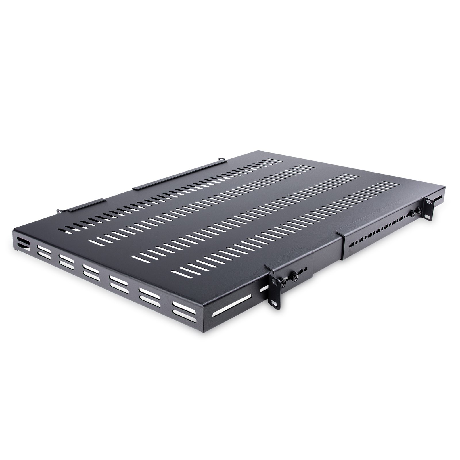 StarTech.com 1U 4-Post Adjustable Vented Server Rack Mount Shelf - 330lbs(150 kg) - 19.5 to 38in STA-ADJSHELFHDV