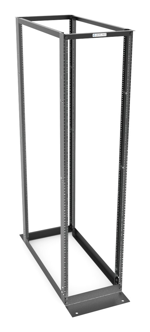 Vertiv Frame Rack 4-Post 45U Freestanding Black 4P-45U42-B-1224