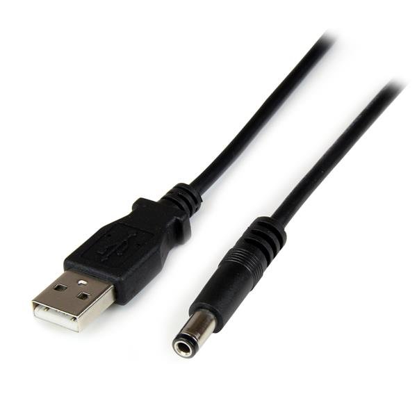 StarTech.com USB to 5.5mm Power Cable - Type N Barrel - 1m STA-USB2TYPEN1M