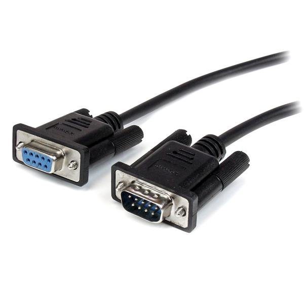 StarTech.com 0.5m Black Straight Through DB9 RS232 Serial Cable - M/F STA-MXT10050CMBK
