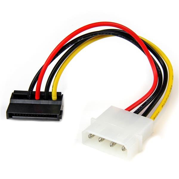 StarTech.com 6in 4 Pin LP4 to Left Angle SATA Power Cable Adapter STA-SATAPOWADPL