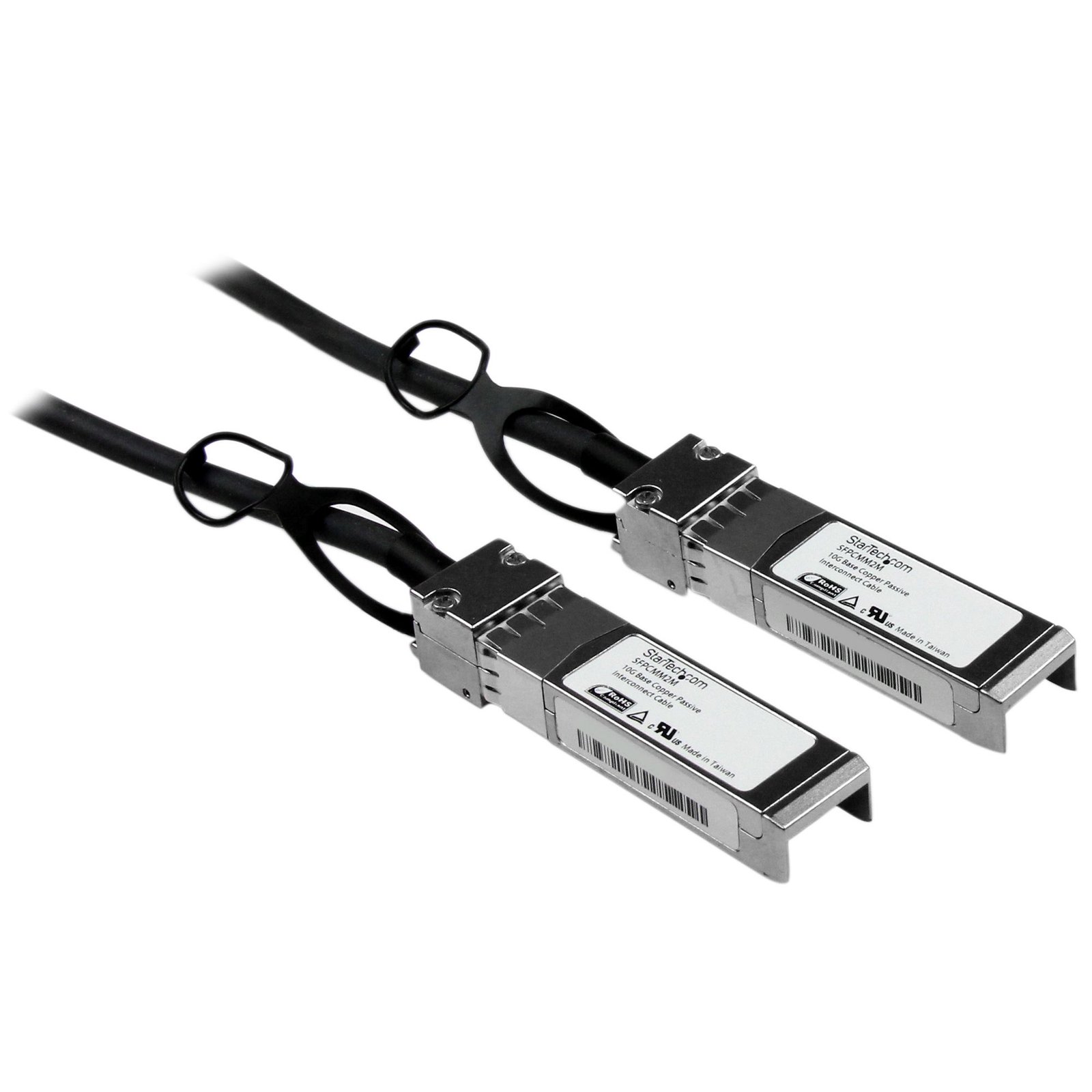 StarTech.com Cisco SFP-H10GB-CU2M Compatible 2m 10G SFP+ to Direct Attach Cable Twinax - 10GbE STA-SFPCMM2M