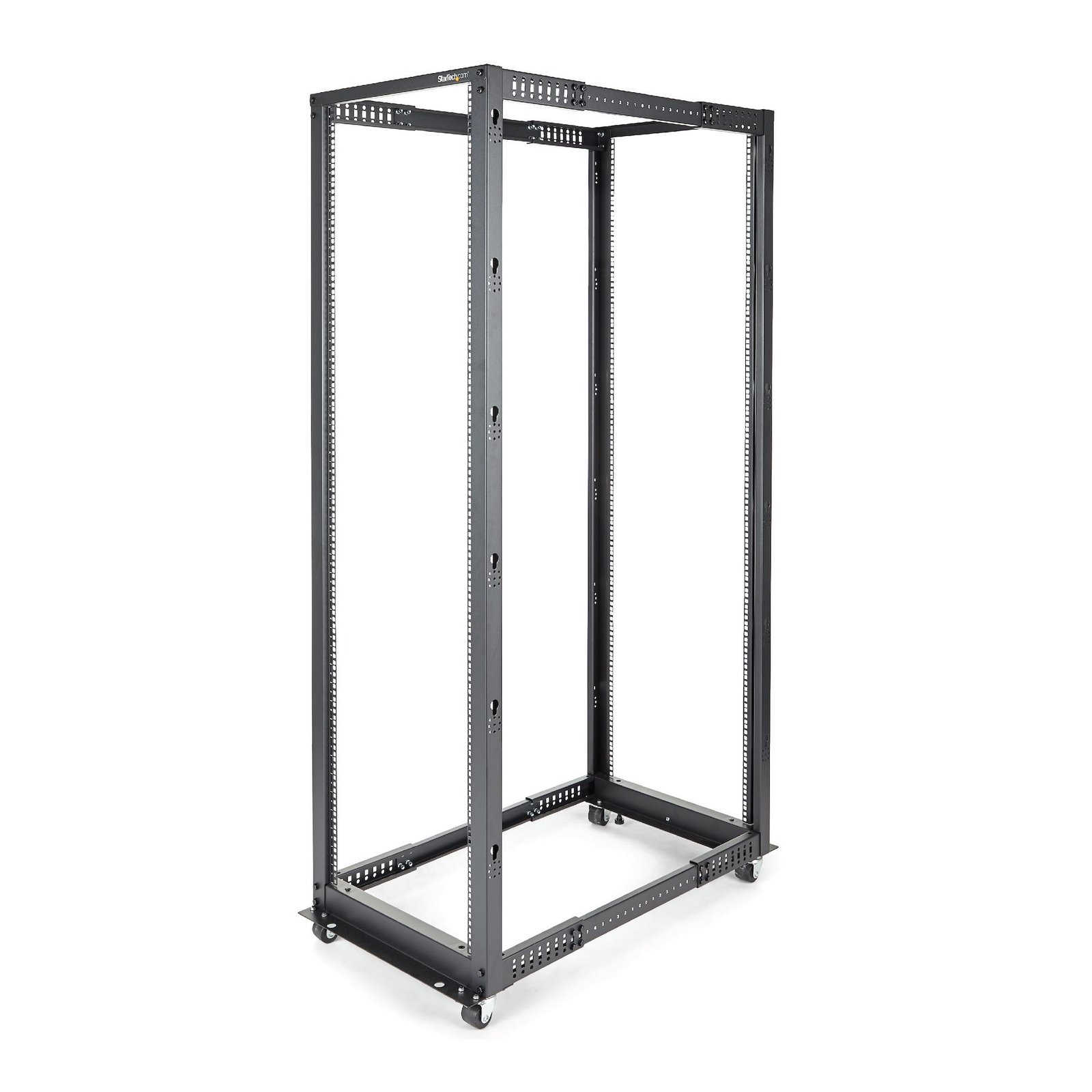 StarTech.com 42U 4-Post Server Rack, 19in Open Frame with 40in (101cm) Mounting Depth and 1323lb 4POSTRACK42